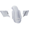 Paul Yaffe Bagger Nation #PYO:KIT-3PC-DOSTDTPC - Rear Fender Kit - With Side Covers - Chrome Plate Frame - Thunder Bolts
