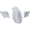 Paul Yaffe Bagger Nation #PYO:KIT-3PC-DOSTRTPC - Rear Fender Kit - With Side Covers - Chrome Plate Frame - Thunder Bolts