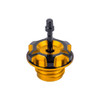 Axion Billet Aluminum Fuel Tank Gas Cap with Vent Hose for Harley Touring & Softail