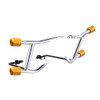 Chrome ProTek Rear Performance Crash Bar Saddlebags Guards for '14-'26 Harley Touring
