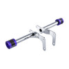 Chrome ProTek Performance Rear Crash Bar with Sliders for Harley M8 Softail