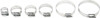 Helix #111-6244 - Stainless Steel Hose Clamps 58-83mm 10/PK