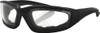 Bobster #ES214C - Foamerz Sunglasses 2 Black W/Clear Lens
