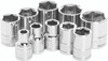 Performance Tool #W38002 - 10 PC 3/8" SAE Socket SET Shallow