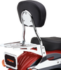 Cobra #602-1304 - Short Sissy BAR Round Chrome Flst/C/N/S/SC 00-17