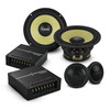 DS18 DXQ6C2 - DXQ 6.5" 2-Way Component Speaker Set with Yellow Straw + Composite Foam Cone | 150W RMS 4-Ohm