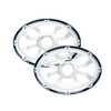 Diamond Audio HXM69FGB - 6"x 9" Flush Mount Speaker Grills - Brushed Aluminum/Black (Pair) - HXM69FGB