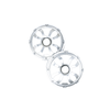 Diamond Audio HXM65FGW - 6.5" Flush Mount Speaker Grills - Brushed Aluminum/White (Pair) - HXM65FGW