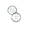 Diamond Audio HXM65FGB - 6.5" Flush Mount Speaker Grills - Black/Brushed Aluminum (Pair) - HXM65FGB
