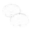 Diamond Audio HXM69FWW - 6.5" Flush Mount Speaker Grills - White (Pair) - HXM69FWW