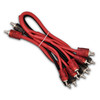 DS18 R2M12M - Level 2 RCA 100% Copper OFC Y Connector 2 MALE to 12 MALE 1.5 Feet - RED