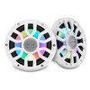 DS18 NXL-IQ7.7/WH - NXL 7.7” 2-Way Coaxial Marine Speaker with Bullet Tweeter, Digital LED Lights & White Deck LED | 175W RMS 4-Ohm