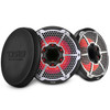 DS18 NXL-10MD/BK - 10” Marine 2-Way Hybrid Speaker with RGB LED, Compression Driver and Neodymium Magnet | 450W RMS 4-Ohm