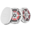 DS18 NXL-6MD/WH - 6.5” Marine 2-Way Hybrid Speaker with RGB LED, Compression Driver and Neodymium Magnet | 250W RMS 4-Ohm