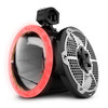 DS18 CF-X10TP.NS - NXL 10" Marine and Powersports Empty Tower LED RGB Lights -Black Carbon Fiber