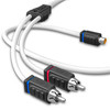DS18 MOFCR-1F2M - RCA Marine Grade Tinned 100% Copper OFC Y Connector 1 FEMALE to 2 MALE - WHITE