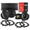 DS18 PKG-PROZT62 - Pro Audio Speaker Bundle: 6.5" Midrange Coaxial Speakers with OEM Speaker Adapters, Amplifier, and Wiring Kit