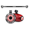 DS18 BRO-TUBE/BK + NXL-X8TPNEO/RD - Bronco 6th Gen Mounting Tube Bundle with Dual 8" Marine Tower Speakers with RGB LED Lights