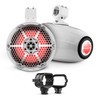 DS18 BRO-CLPX/BK + NXL-X8TPNEO/WH - Bronco 6th Gen Roll Bar Audio Bundle – 8" Marine Tower Speakers with RGB LED Lights and OEM Roll Bar Mounting Clamps