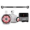 DS18 BRO-TUBE/BK + NXL-X8TPNEO/WH + ION700.2D - Bronco 6th Gen Mounting Tube Bundle with 8" Marine Tower Speakers with RGB LED Lights and Amplifier