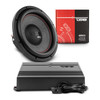DS18 PKG-SUB1 - Bass Bundle: 12" Subwoofer with Monoblock Amplifier and Installation Kit