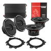 DS18 PKG-ZXI62 - Car Audio Bundle: 6.5" Coaxial Speakers with OEM Speaker Adapters, Amplifier, and Installation Kit