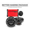 DS18 MP.4APKG/B -  2 X 4" - Better Marine Audio Package - 2 X 4" Speakers with Head Unit & 4 Channel Amplifier