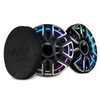 DS18 NVY-M8DC/BK - 8" Marine Grade Hybrid Coaxial Speaker With Neodymium Magnet, Kevlar Cone, and Compression Driver | 200W RMS 4-Ohm