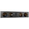 DS18 ENS-DODGE19-4X8 - Quad 8" Ported Subwoofer Enclosure For DODGE 4 Door Crew Cab 19-23