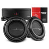DS18 ZXI12.4D-PKG - DS18 ZXI12.4D-PKG Bass Package - 2 x ZXI12.4D - 12" Car Subwoofer, ZR2000.1D - 1-Channel Monoblock Amplifier, and AMPKIT0