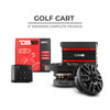 DS18 GOLF4"PKG/WH - DS18 Golf Cart Package - 2 x 4” Marine Speakers + 1x 2 CH Amplifier + 1 x AMPKIT8 + 1 x ENSBTRC-SQ, BLACK or WHITE.