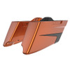 Custom Two Tone CVO Style Tapered Stretched Saddlebag Bottoms for 2014-2023 Harley Touring