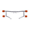 Chrome ProTek Front Performance High Way Peg Two Step Crash Bar for Harley Touring