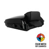 Color Matched Razor Tour Pack w/ Slim Backrest & Black Hardware for Harley® Touring '97-'26