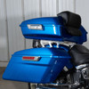 Color Matched Chopped Tour Pack w/ Slim Backrest & Chrome Hardware for Harley® Touring '97-'26