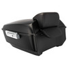 Color Matched King Tour Pack w/ Slim Backrest & Chrome Hardware for Harley® Touring '97-'26