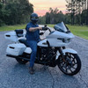 Color Matched King Tour Pack w/ Slim Backrest & Chrome Hardware for Harley® Touring '97-'26