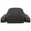 Custom Color HOGWORKZ® Diamond Stitched Chopped Tour Pack Backrest Pad