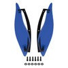 Custom Color Adjustable Batwing Air Deflectors for Harley® Touring '14-'23