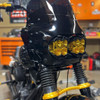 A10 Moto 08-17 Dyna Fat Bob DUAL LP4 Lighting Combo Kit For Memphis Shades 7401