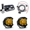 A10 Moto 08-17 Dyna Fat Bob DUAL LP4 Lighting Combo Kit For Memphis Shades 7401
