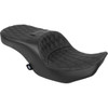 Drag Specialties Seats - Forward Position Freedom Seat - Vinyl/Solar Leather - Black Double Diamond Stitch - FLH/FLT '23-'25