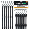 Rhino USA TD-BGHD12-BLK Rhino USA Heavy Duty Bungee - Set Of 12