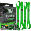 Rhino USA SOFT4PACK-GRN Rhino USA Soft Loops Motorcycle Tie-Down Set 4-Pack Green