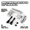 Rhino USA RG-HTDROP2-SVR Rhino USA 6In Heavy Duty Drop Hitch - 2In (Silver)