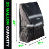 Rhino USA TIREBAG-BLK Rhino USA Spare Tire Trash Bag - Black
