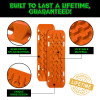 Rhino USA RG-TB42X13-ORG Rhino USA Recovery Traction Boards - Orange (Pair)