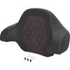Saddlemen #071018404 - Deluxe Tour Pack Sissy Bar Pad - Lattice Stitch - Red