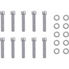 Gardner-westcott #P-10-18-06 - Bolt Kit - Cam Cover - Socket-Head - Chrome - Twin Cam