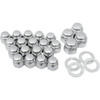 Colony #8449-22 - Cap Nuts with Washers - Rocker Box - Hex - '66-'84 Big Twin